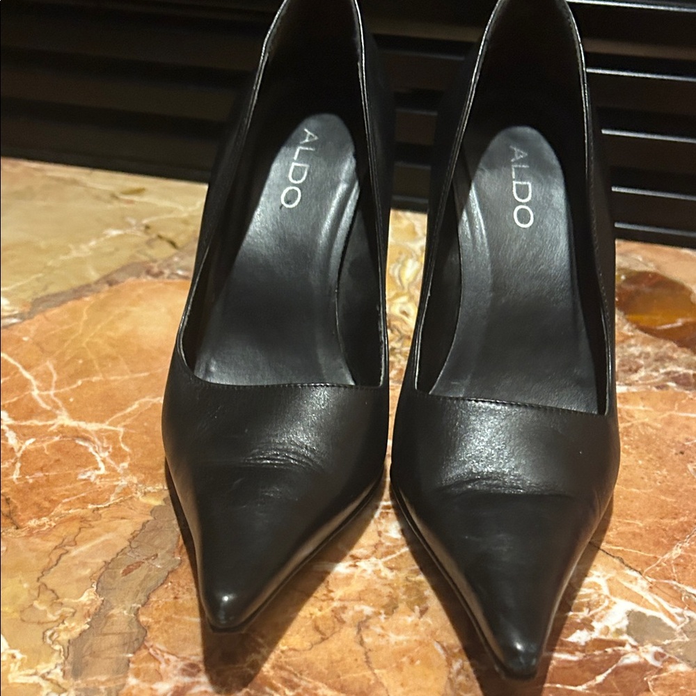 ALDO Black Pointed Toe Heels